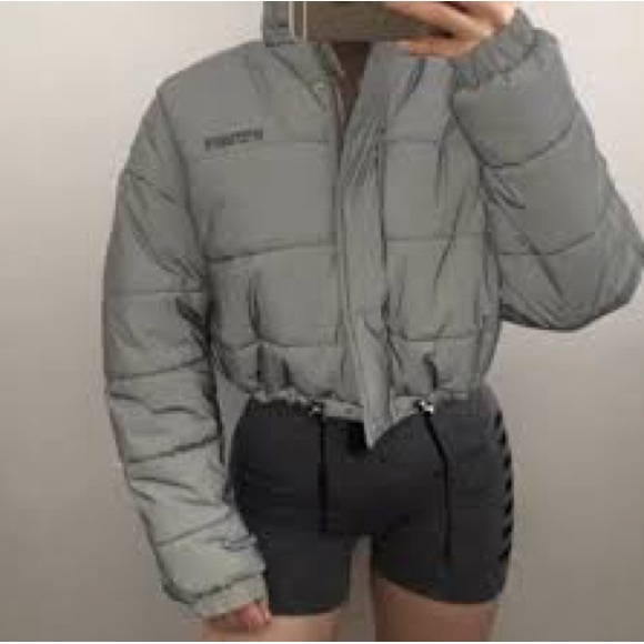 I.AM.GIA Light Gray Puffer Jacket - Picture 3 of 12
